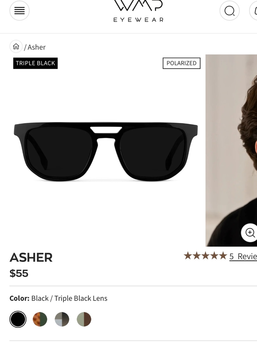 WMP Eyewear Men’s Polarized Sunglasses - Asher